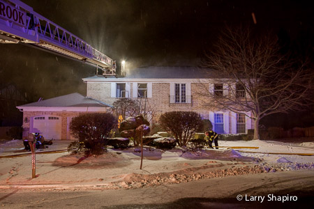 house fire in Northbrook IL at 3747 Pebble Beach Road 1-26-15 Larry Shapiro photography shapirophotography.net